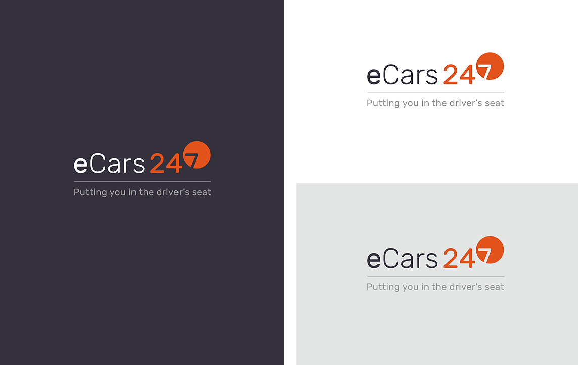 eCars 24/7 logo development