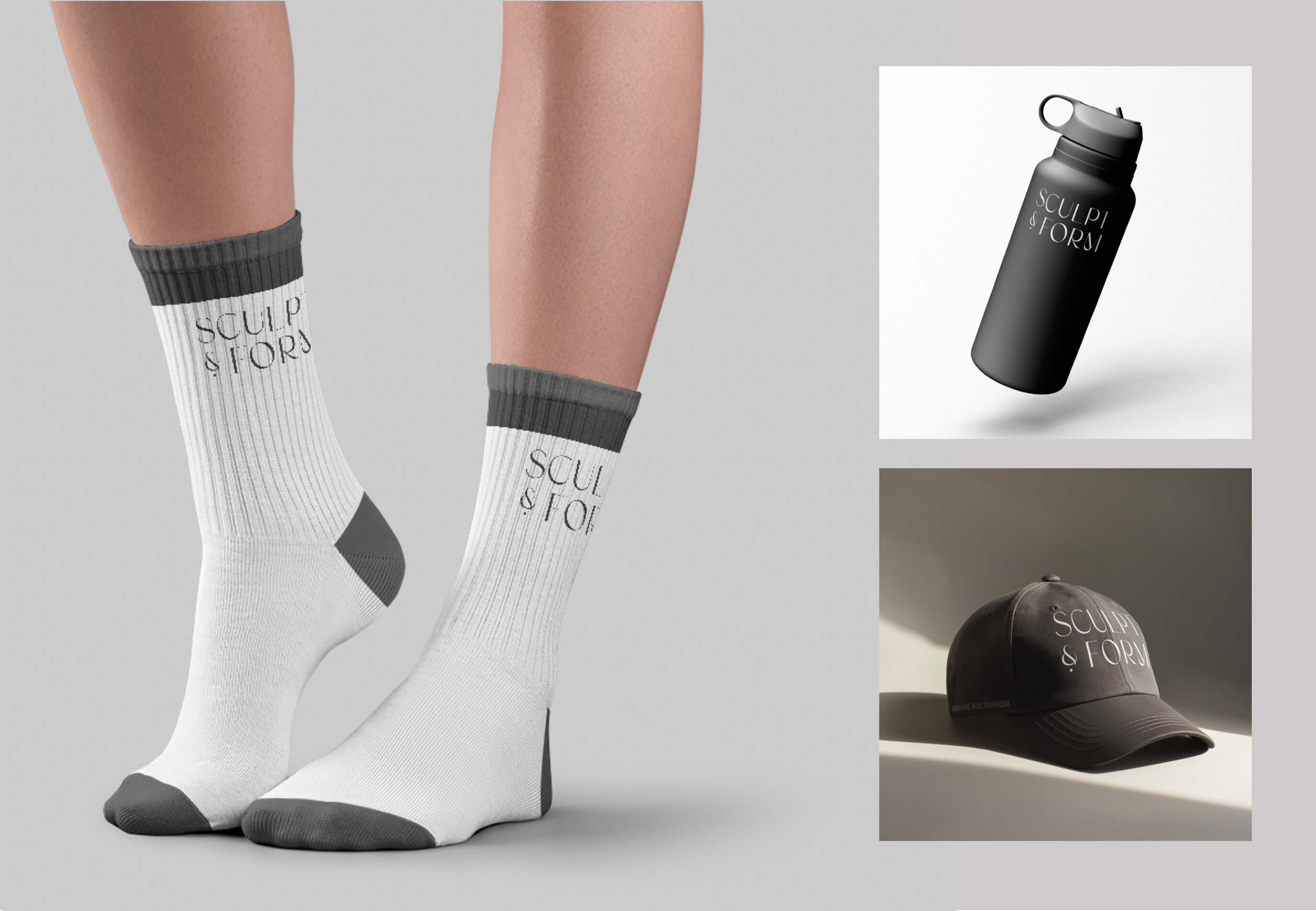 Mockup Visuals for Sculpt & Form brand