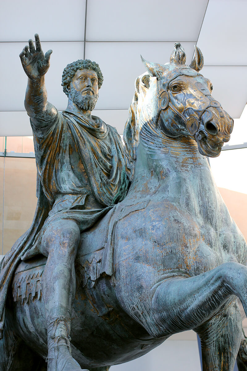 Marcus Aurielus statue in Italy